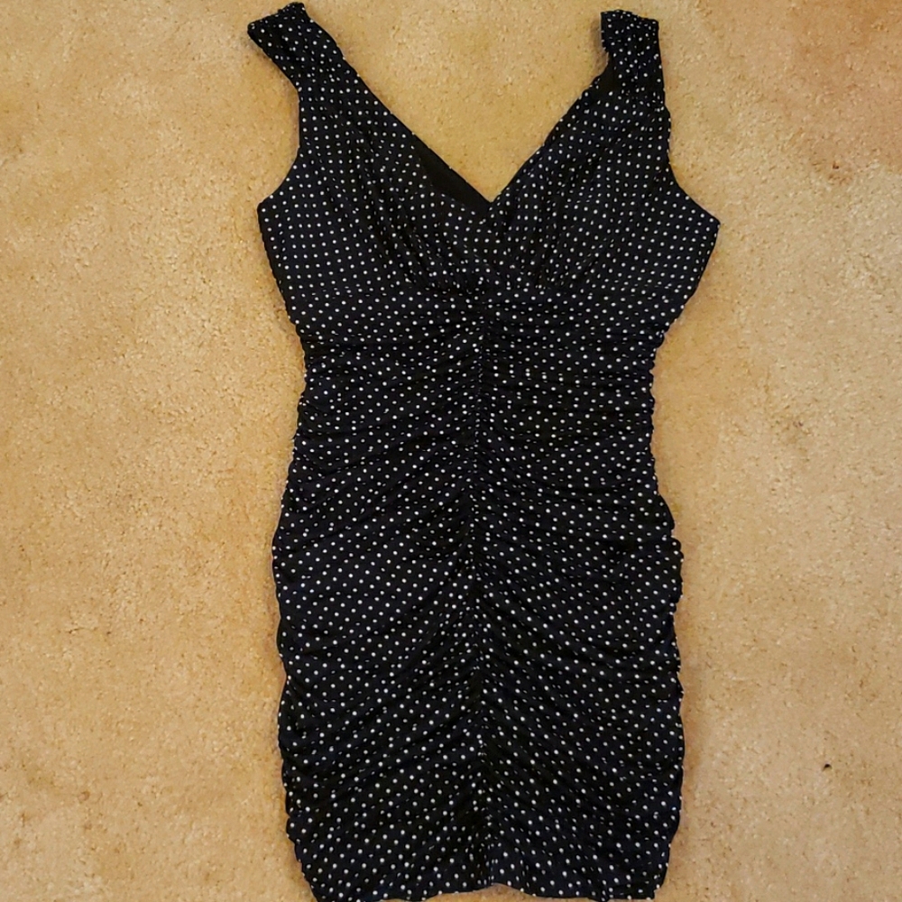 Forever 21 polka-dot dress medium